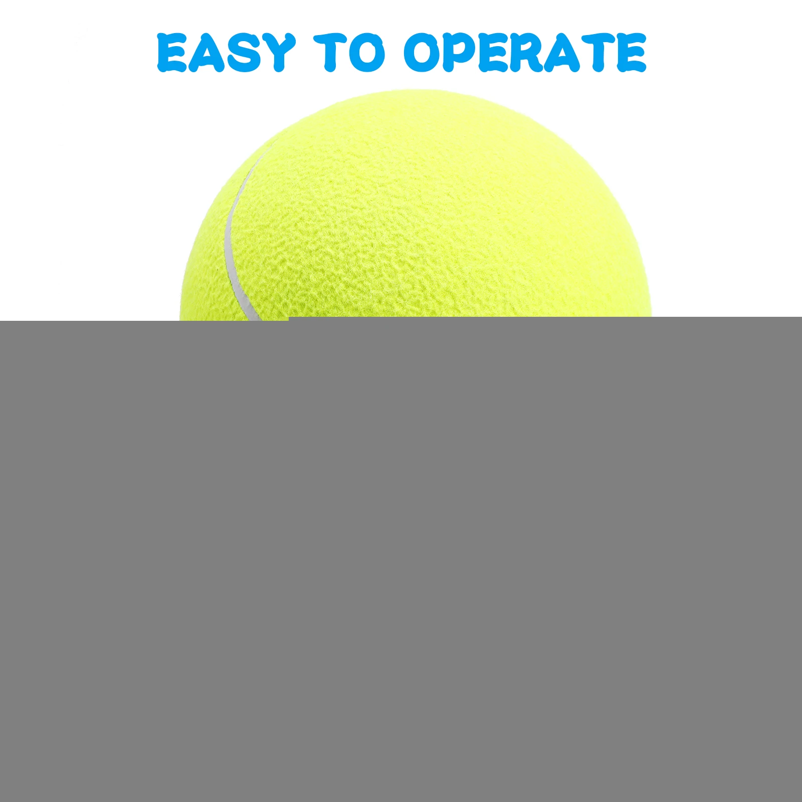 

Giant Tennis 5 Inch Durable Pet Toy Ball Nylon 24Cm Tennis Ball Soft Elastic Pet Toy Ideal for Dogs Outdoor Fun