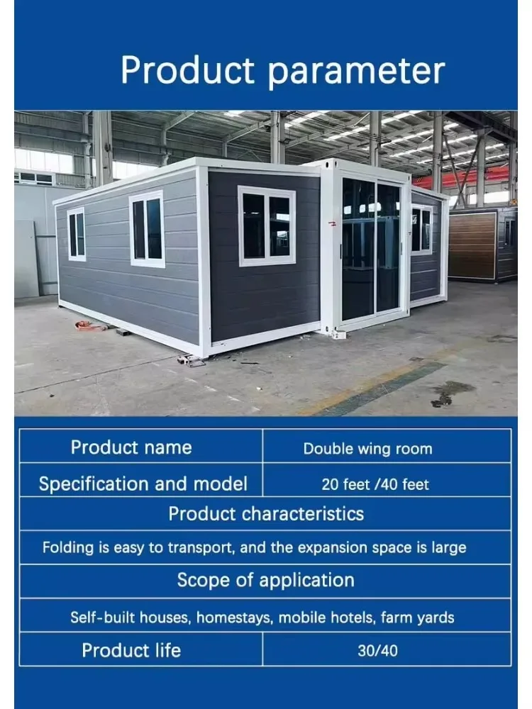 YG Mobile Office  Workers Room with Toilet and Bathroom Container Houses  Flat Pack Container House As Dormitory