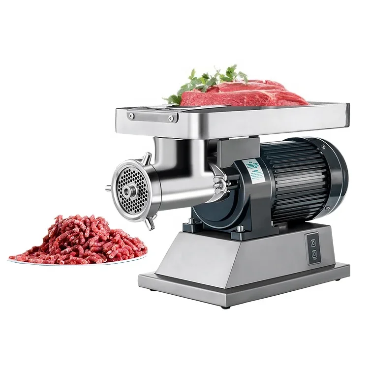 GRANDE Stainless Steel Commercial Meat Grinder Mincer with Strong Structure and Blades Suitable For Frozen and Fresh Meat