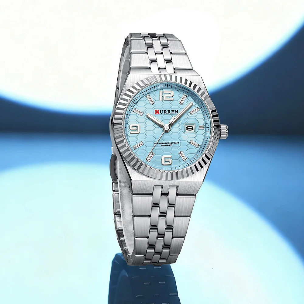 CURREN 8498 Brand Elegant Ladies Quartz Watch Waterproof Steel Strap Luminous Calendar Fashion Watches for Woman reloj mujer