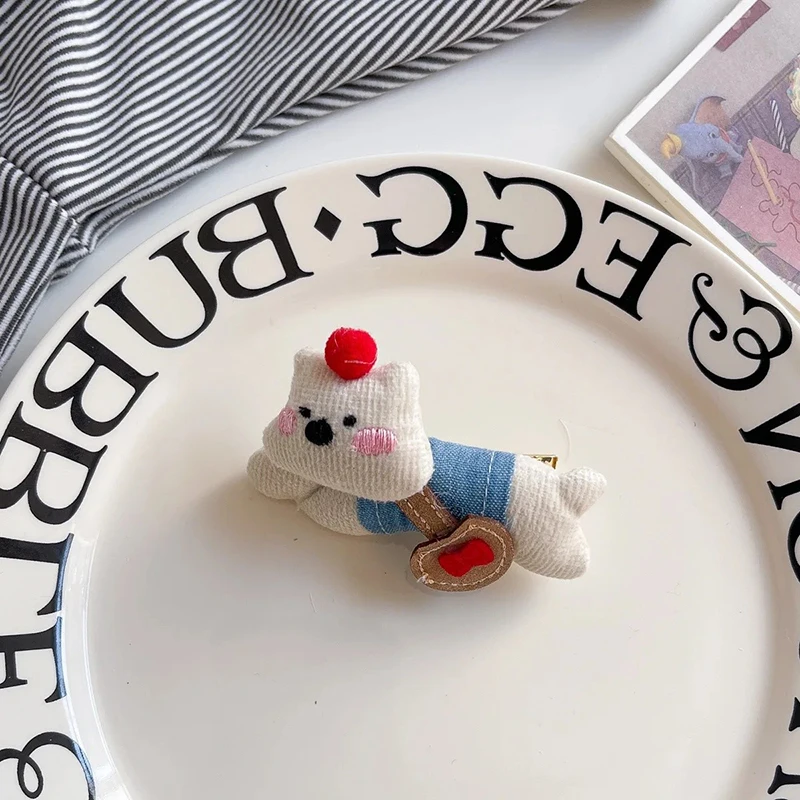 

Cute Bear Cartoon Hair Clips Korean Style Girls Hair Accessories Spring Children's Hair Decorations Female Teens