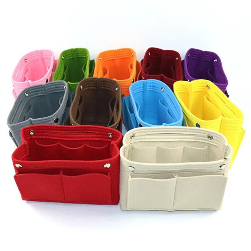 Multifunction Insert Makeup Bag Women Travel Inner Purse Cosmetic Bags For Ladies Portable Storage Organizer Tote 2024