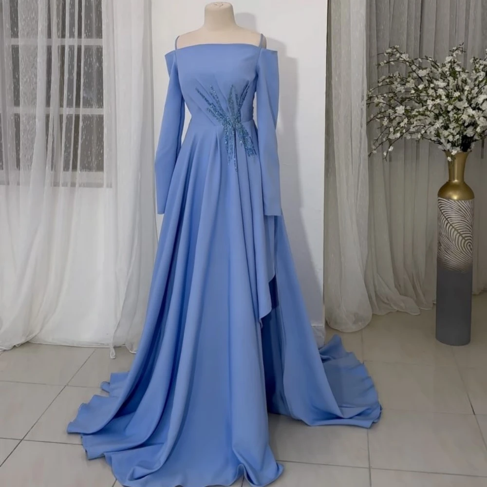 

Customized Jiayigong High Quality Off-the-shoulder A-line Evening Dresses Bowknot S Floor Length Custom Dress