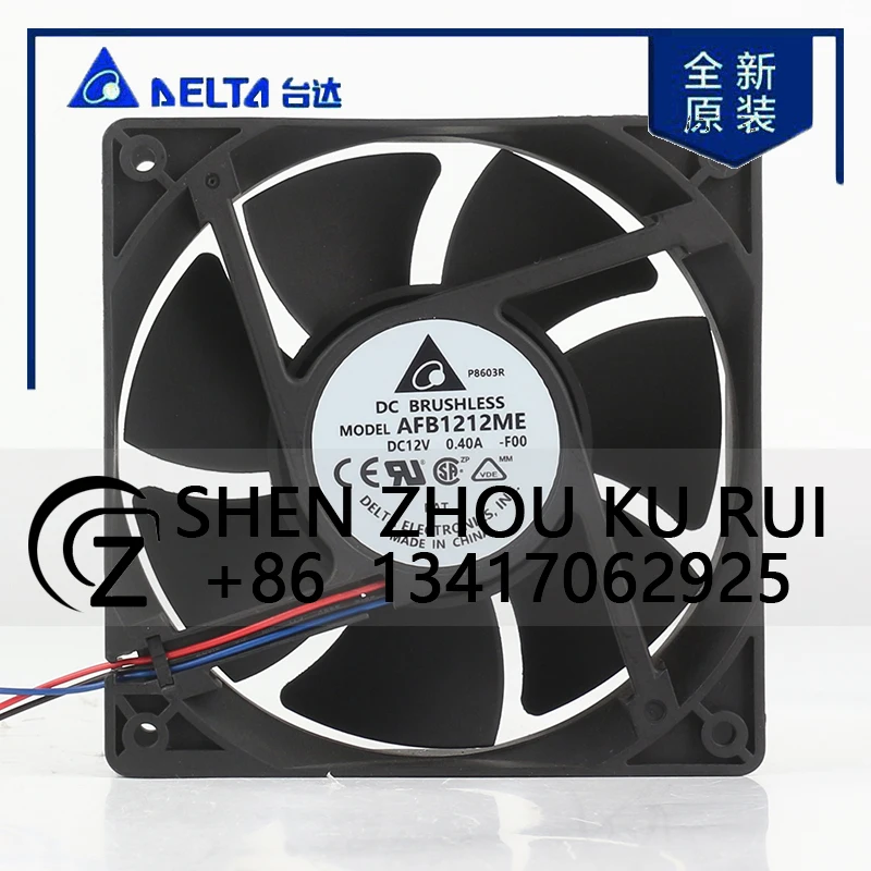 

Delta 5 В 24 В 48 В постоянного тока 12 В 0,40 А AC EC 12038 120x120x38 мм 12 см шаровой бесшумный шасси проектора Большой объем воздуха AFB1212ME охлаждающий вентилятор