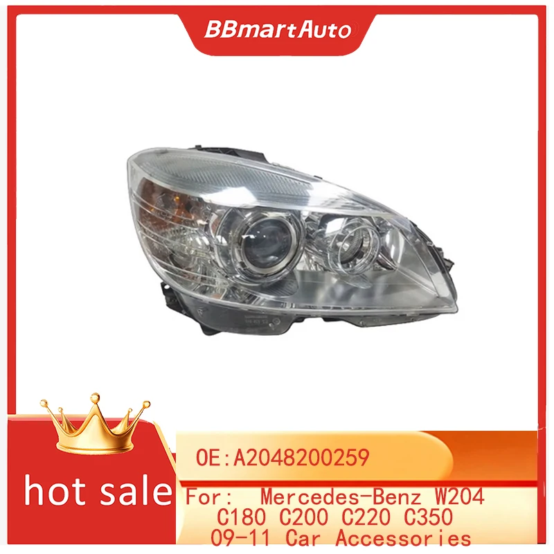 

BBmartAuto Запчасти 1 шт., высококачественная фара R для Mercedes-Benz W204 C180 C200 C220 C350 09-11, автомобильные аксессуары A2048200259