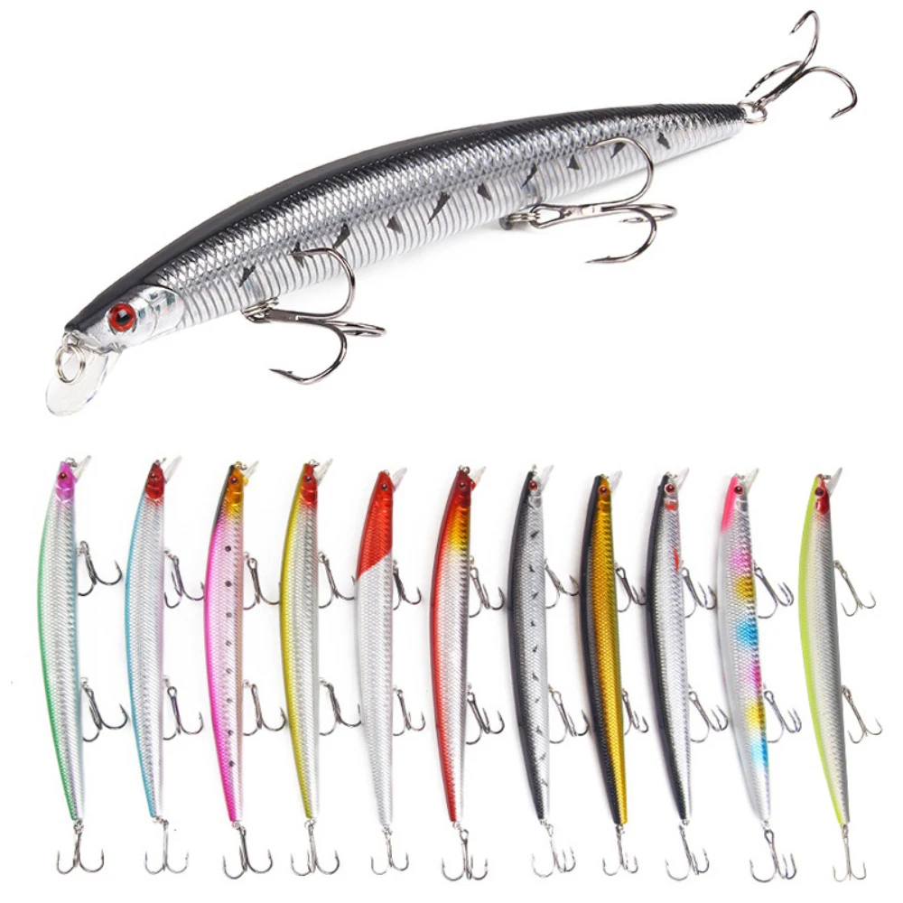 Topwater المتذبذب الصيد إغراء 18.5 سنتيمتر 23 جرام أسماك الطعم الثابت مع عيون ثلاثية الأبعاد 3 السنانير العائمة كرانكبيت ل باس بايك سمك السلمون المرقط المياه المالحة