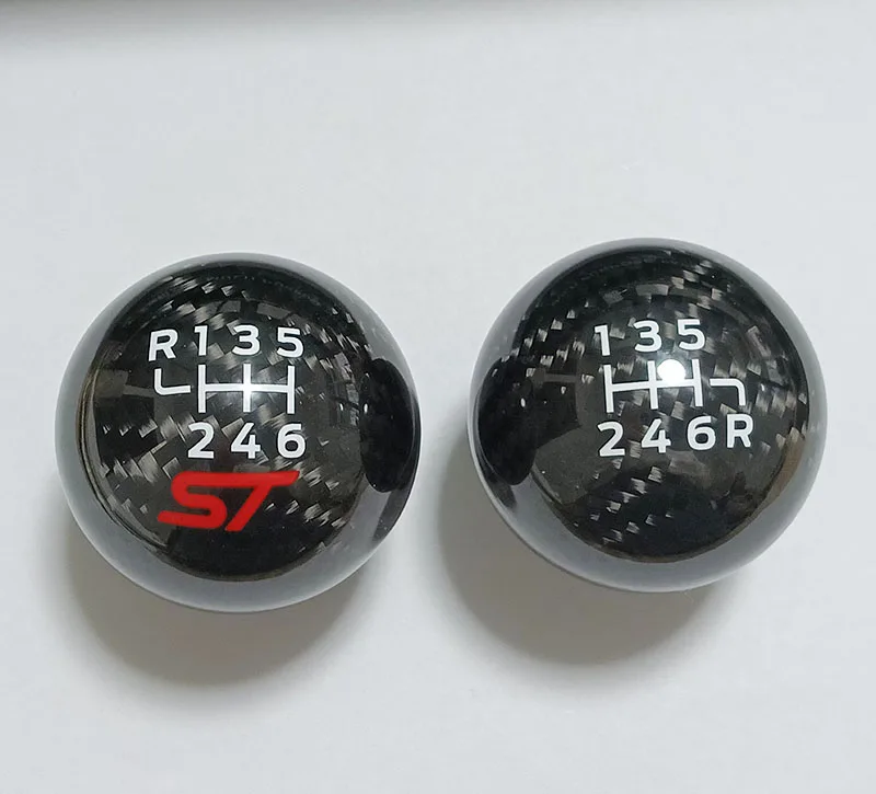 

6 Speed Racing Carbon Fiber Gear Shift Knob For Ford Focus ST RS Fiesta ST