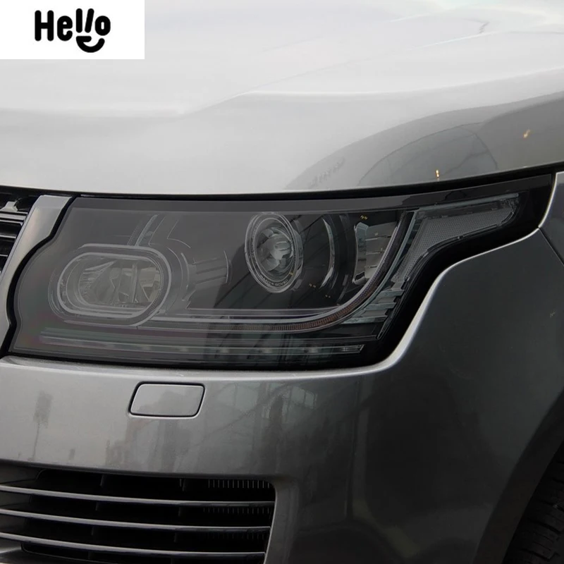 For Range Rover Vogue L405 2013-2021 Car Headlight Protective Film Smoked Black Tint Wrap Vinyl Transparent TPU Sticker