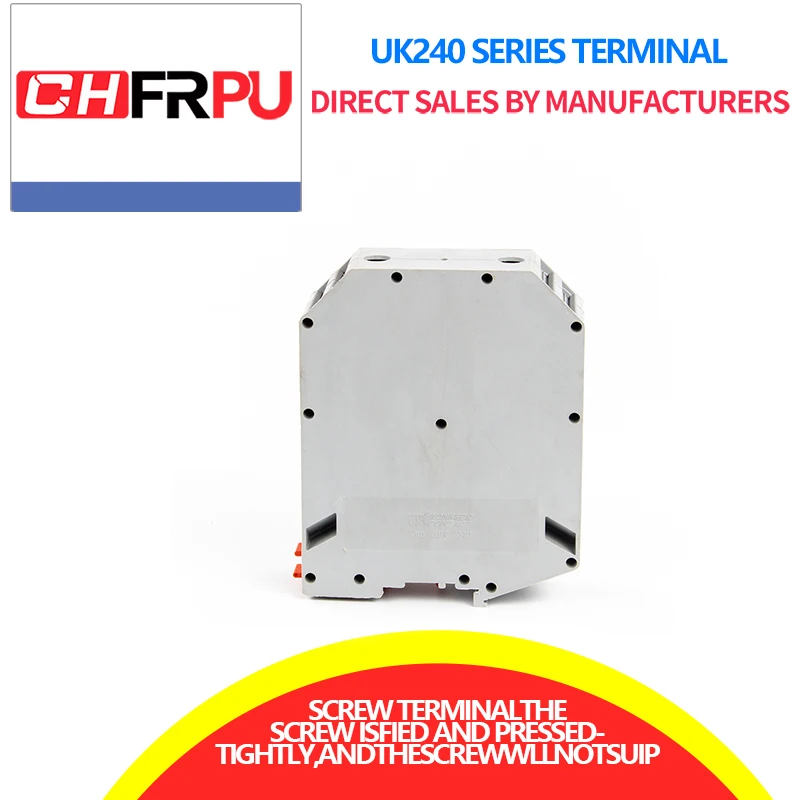 

Прямые продажи от производителя, сильноточный клеммный блок рельсового типа UK240N, комбинированный квадратный клеммный блок 240 мм