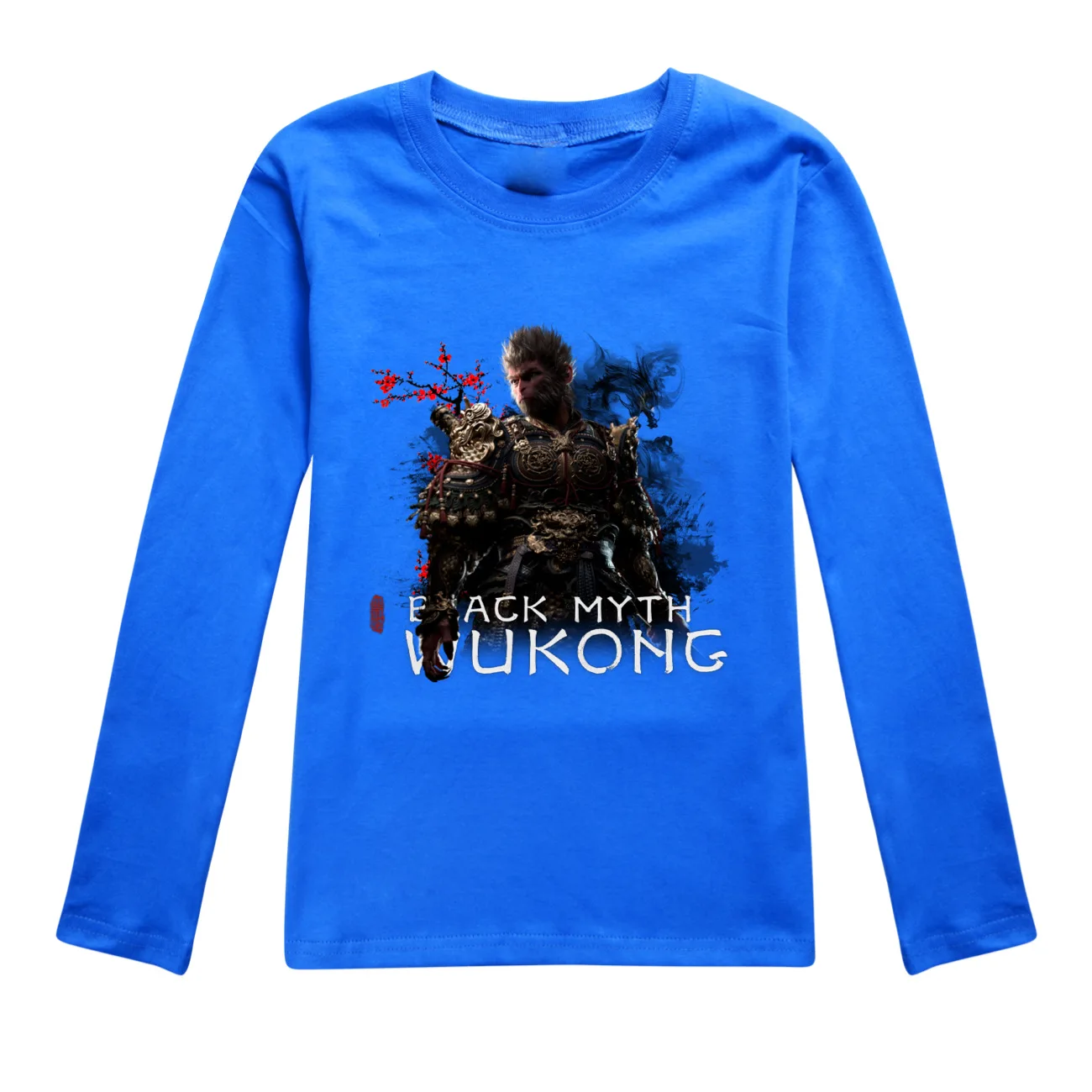 New Spring Fashion Kids Black Myth Wukong Game long Sleeve T-shirt Children's Clothing Boys Girls Clothes Cotton T-shirt