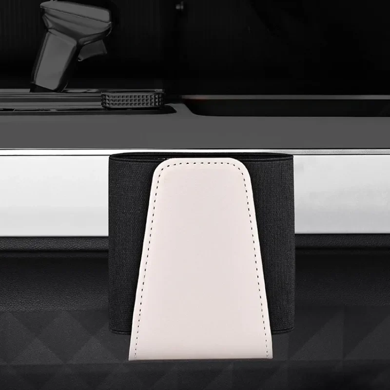 Car Door Central Control Seat Mobile Phone Storage Box Multifunctional Storage Bag Leather Hanging Bag Interior Accessories