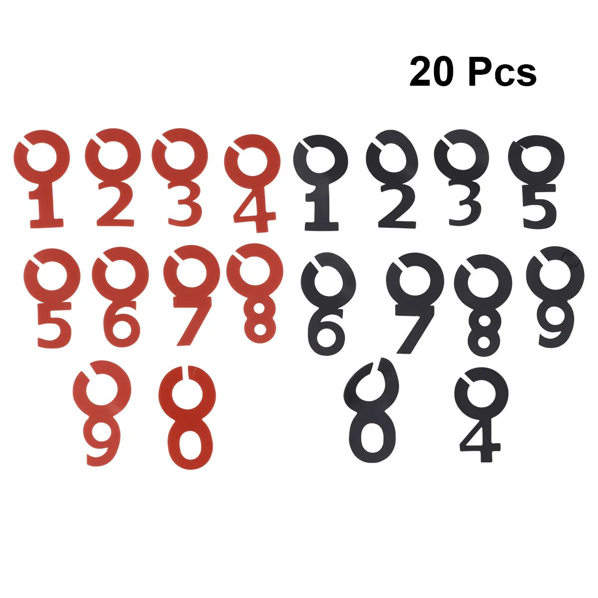 

20Pcs Silicone Number Wine Glass Cup Markers Environmental Friendly Non-Slip Glass Identification Tags for Parties Banquets