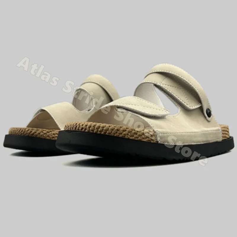 

Adjustable Strap Soft Comfort Thick Sole Anti Slip Casual Slides Breathable Lightweight Indoor/Beach Walking Daily Flat Slippers