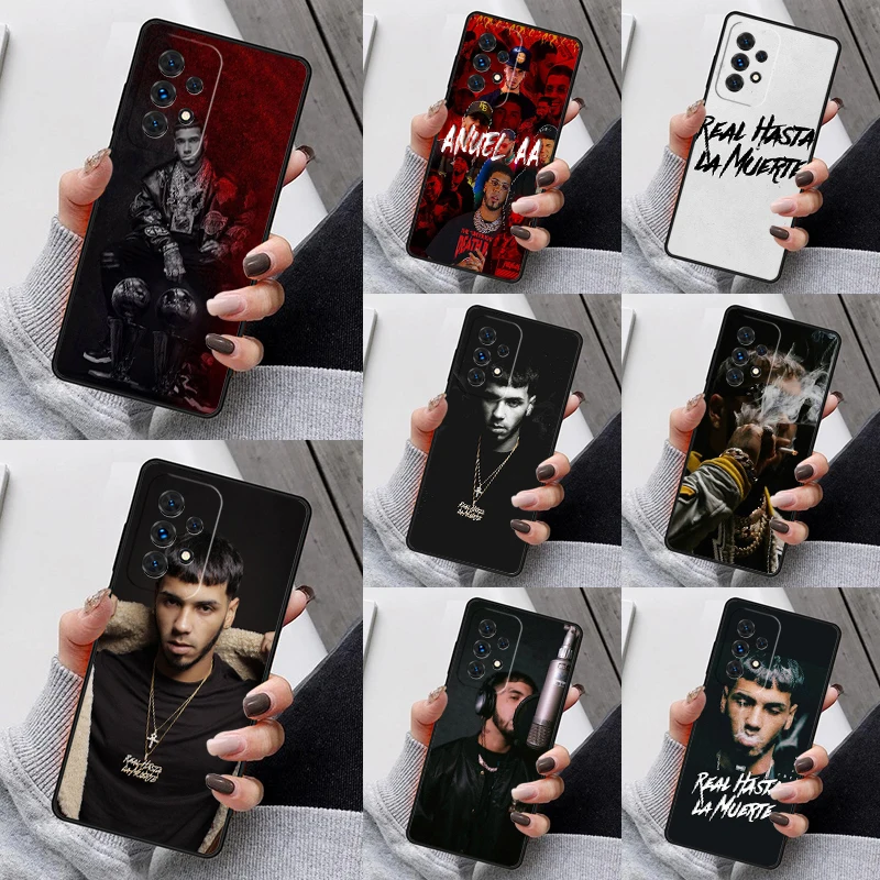 Anuel AA Real Hasta La Muerte Phone Case For Samsung Galaxy S23 S21 S20 FE S24 S22 Ultra Note20 S10 S9 Plus A40 A52 A12 A13 A53