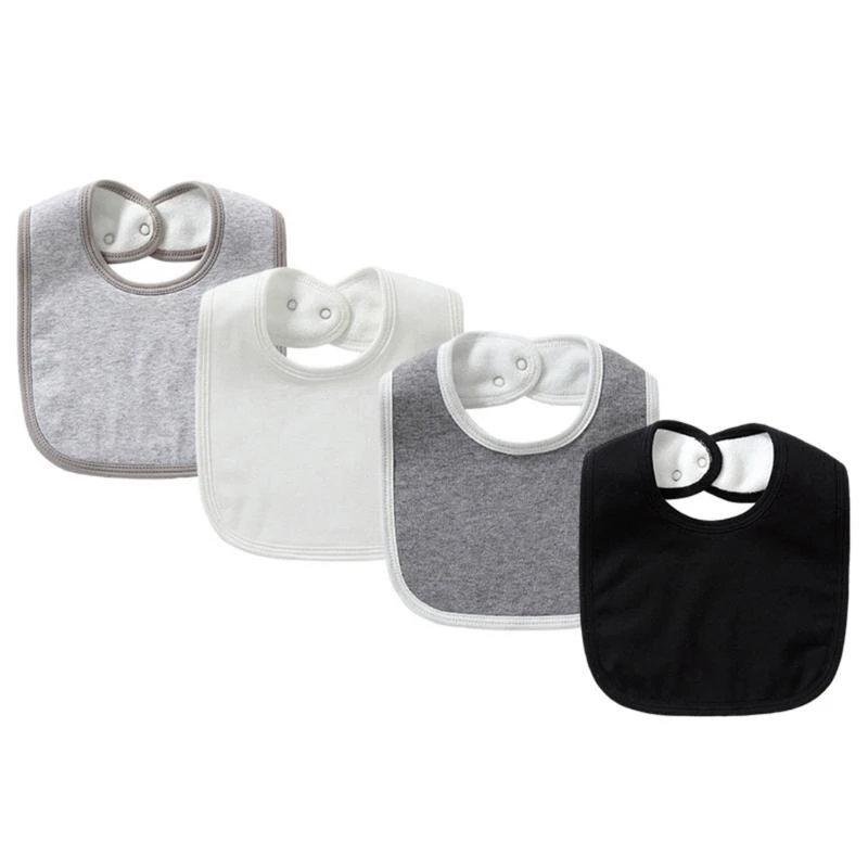

Cotton Baby Burp Cloth Comfortable Feeding Bibs Soft Newborn Bib for Teething G2TD