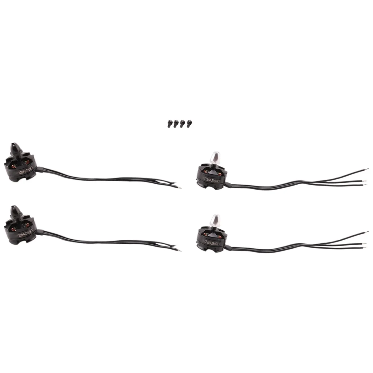 4Pcs MT2204 2204 2300KV Brushless Motor CW / CCW for Mini 200 210 230 250MM Quadcopter FPV