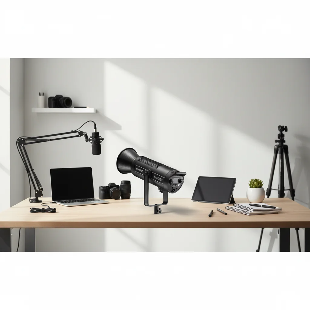 SL300III LED Video Light 330W Portable Studio Light with Mount Daylight Balanced Flash App Control for Photo And Video