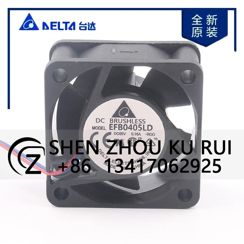

New Delta 12V 24V 48V DC5V 0.16A AC EC 4020 40X40X20MM 4CM Inverter CPU Chassis Double Ball Bearing EFB0405LD-ROO-TD Cooling Fan