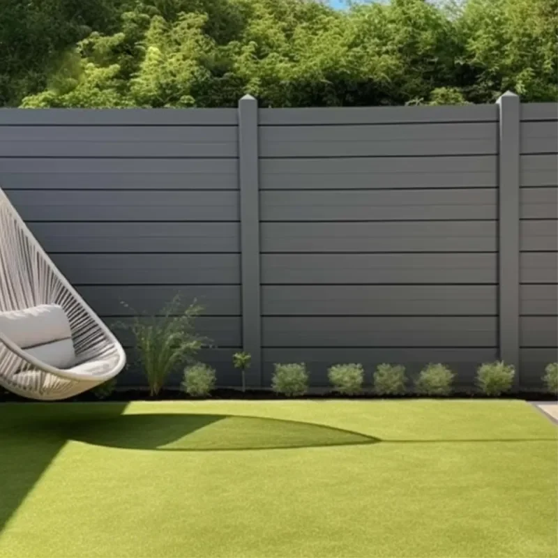 Outdoor Easily Assembled Aluminum Privacy Panel Fence Wind Resistance Customizable Size 10-Year Warranty for Garden Front