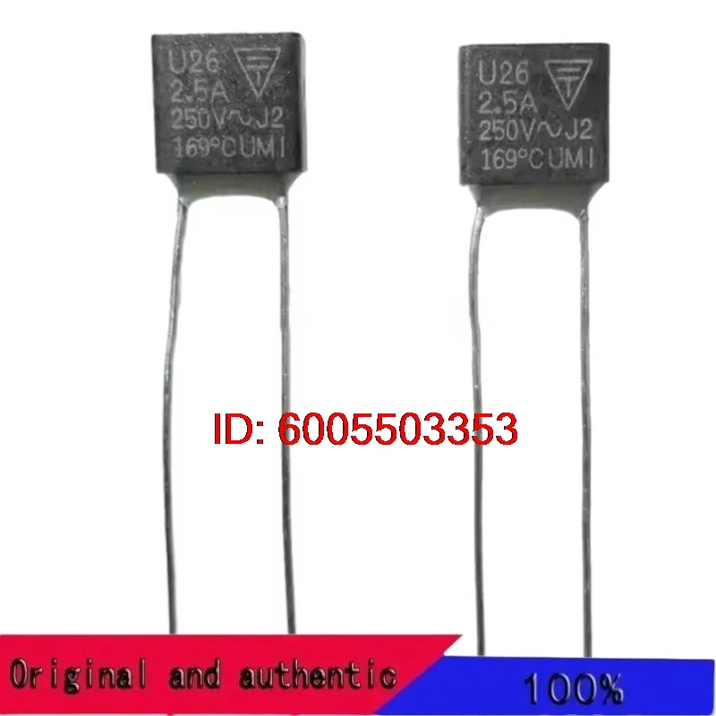 10Pcs UMI Microtemp Thermal Fuse Type U26 TF Cutoff 169 Degree 2.5A 250V