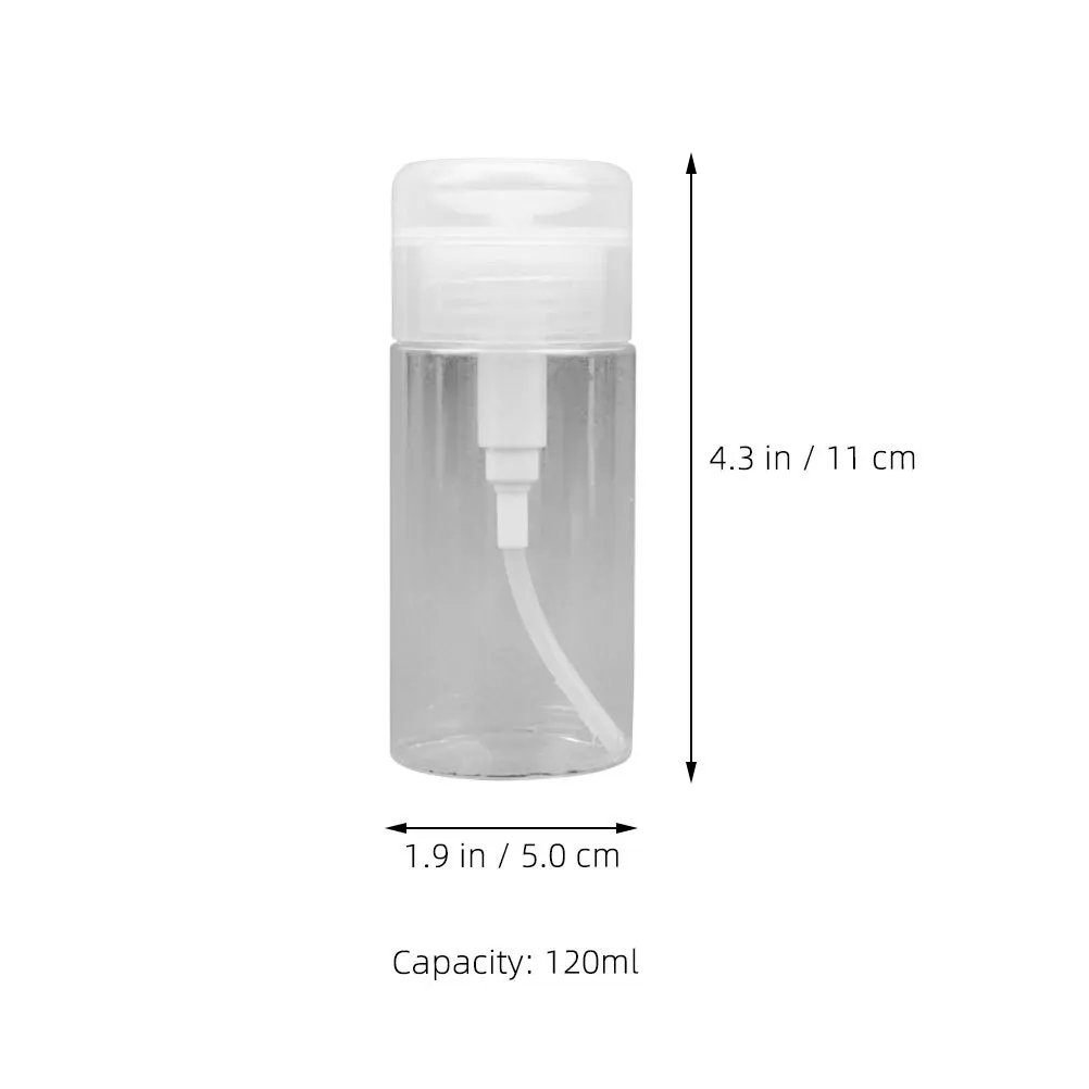 Dispenser con pompa pressurizzata a prova di perdite per bottiglia riutilizzabile per la cura della pelle degli animali domestici da viaggio da 120 ml per prodotti per il trucco liquido