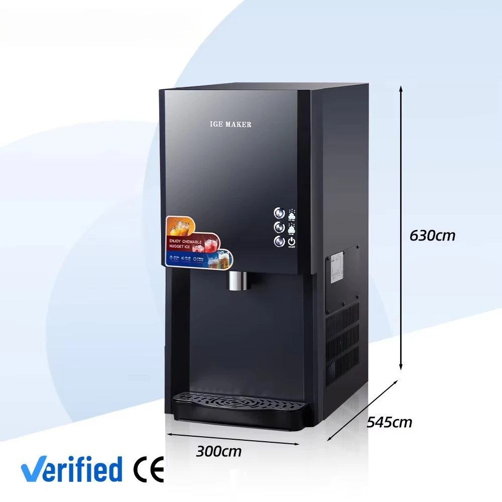 Factory  Top Crystal Cubic Daily Production 100KG~120KG Support Ice/ice Water/water Ice Maker and Dispenser for Hotel