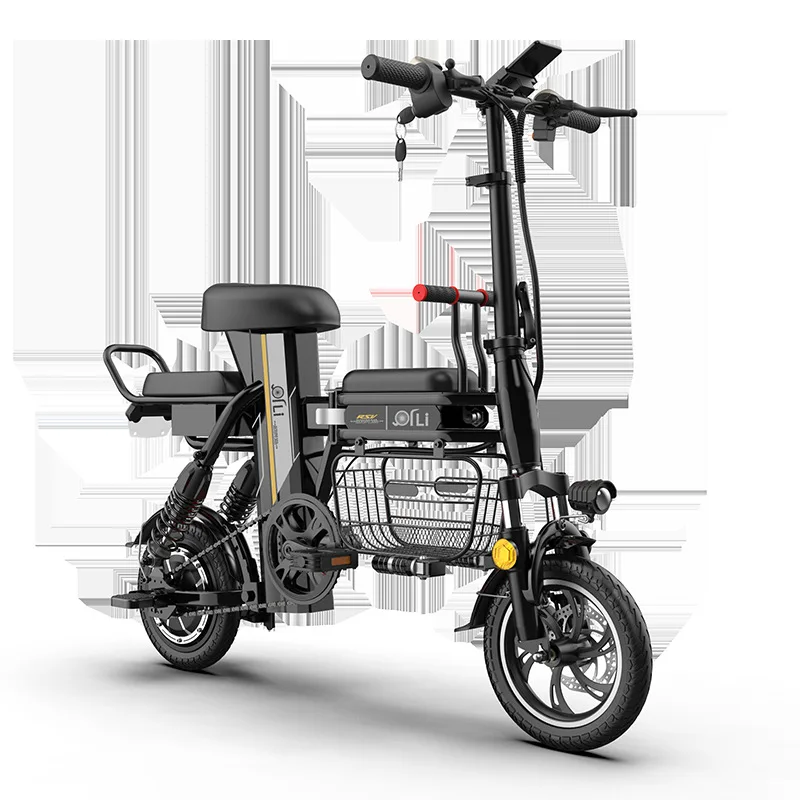 

Electric Bike 350W Motor 48V/15/25AH Battery City Men & Women Electric Bike 12 Inch Tire Adjustable Variable Speed Electric Bik