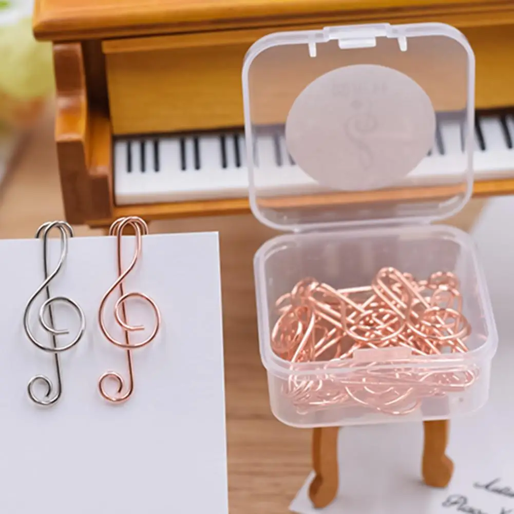 10Pcs/Set Useful Ticket Holder  Reusable Premium Pins  Paper Clips with Plastic Box