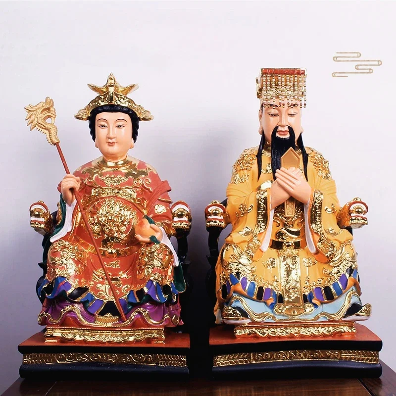 

Resin Painted Gilded Jade Emperor Statue, 15cmx16cmx30cm Home Decor Feng Shui Figurine, Decorative Resin Emperor Display