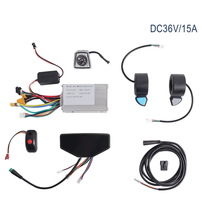 A51Q-For Kugoo Kirin S8 Pro أجزاء السكوتر الكهربائي-وحدة تحكم بدون فرش 36 فولت 350 وات، ضوء لوحة القيادة، مجموعة كاملة للخانق #3