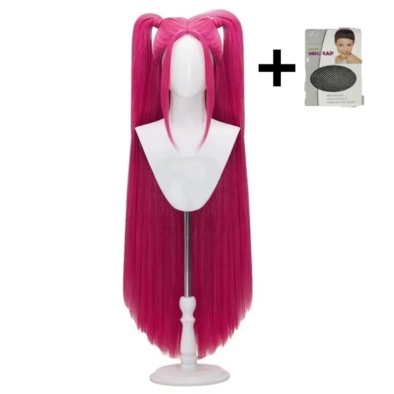 2026 영화 KPop 키즈 걸스 코스프레 가발 미라 루미 조이 악마 퇴치자 보라색 검정 빨강 긴 머리 할로윈 코스프레 소품