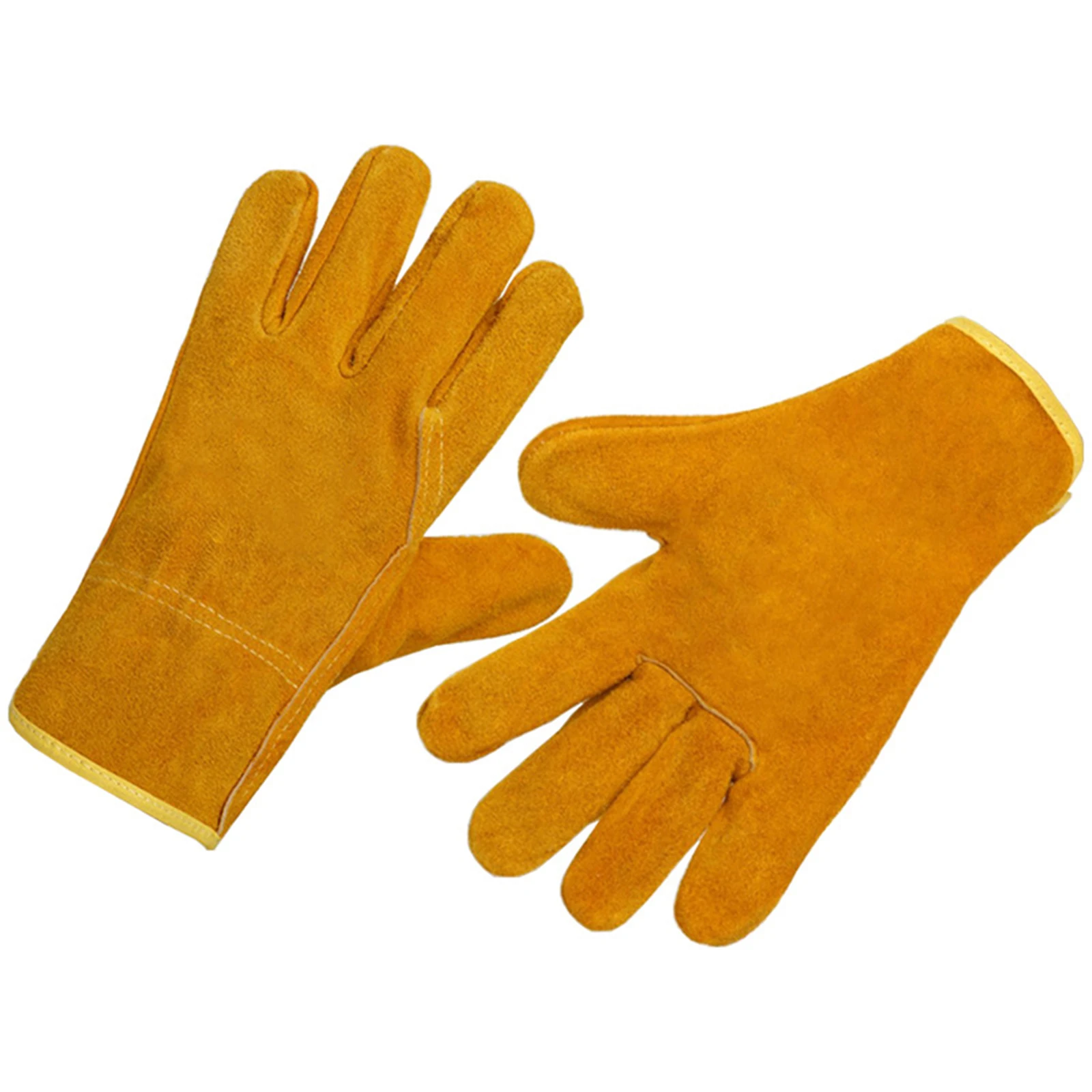 

1pcs Welding Cowhide Work Gloves Flame-retardant Welding Work Gloves Heat-proof Metal Welding Protector 255x130mm