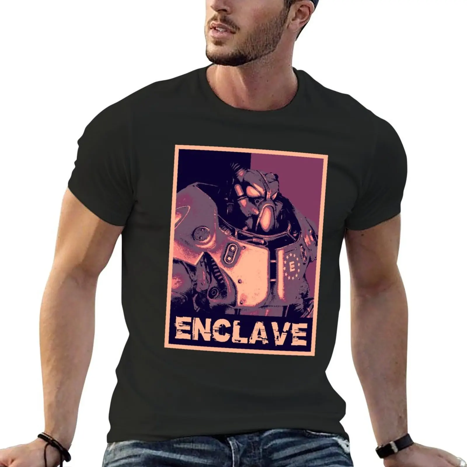 Enclave T-Shirt summer clothes oversized t shirt Aesthetic clothing plus sizes heavyweight t shirts for men