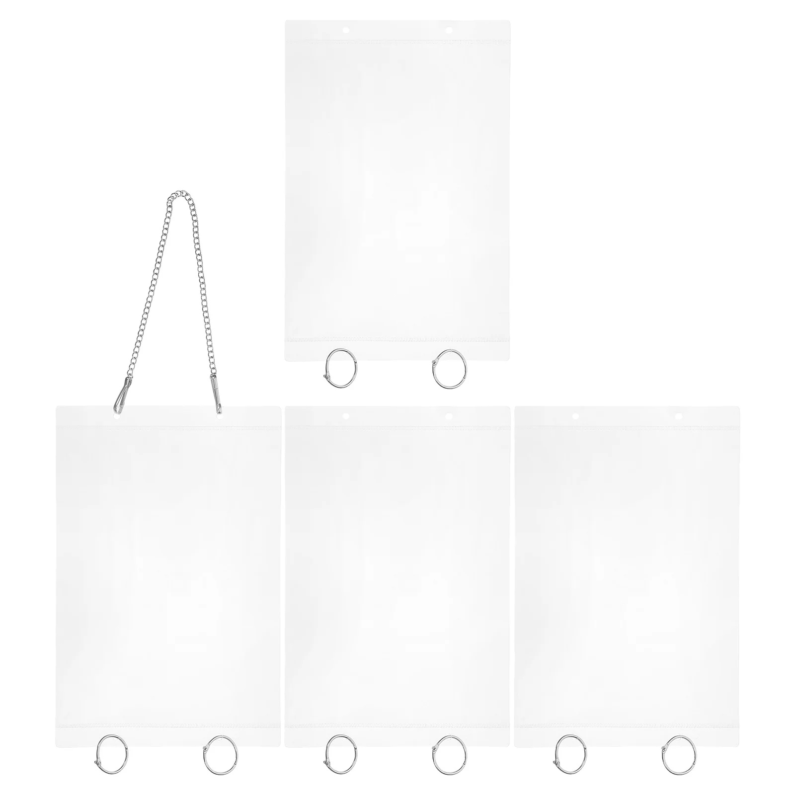

Price Tag Display Bag Hanging Label Pouch Holder Serial Organizer Card Transparent Poster Sleeve Plastic
