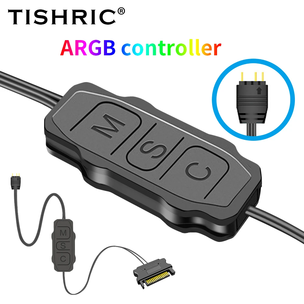 

Контроллер ARGB, 5 В, 3 контакта на SATA, 10 шт.
