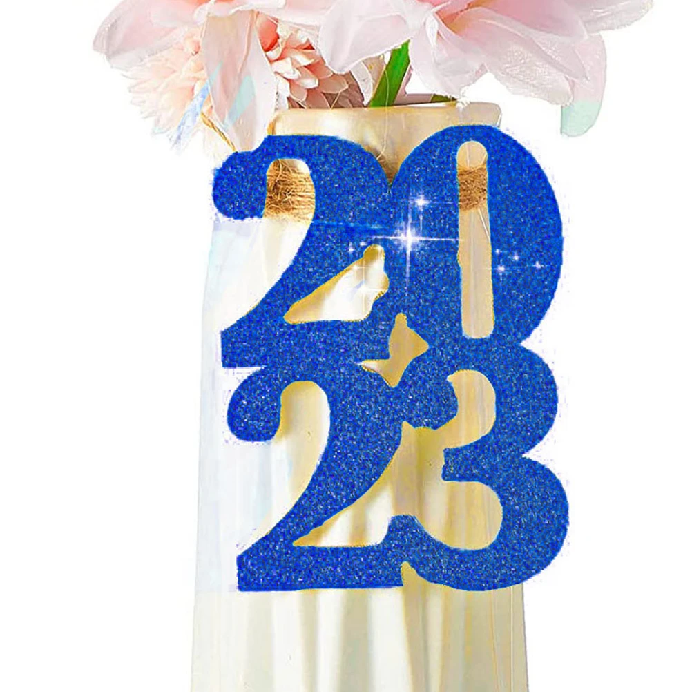 

Chic Vase 2023 Labels Glitter Graduation Favor Tags Exquisite Diy Party Decoration Perfect For Celebratory Gatherings