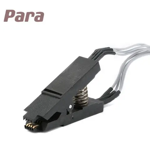 Clip de prueba SOIC8 SOP8 para EEPROM 93CXX/25CXX/24CXX, programación en circuito, programador USB, TL866CS, TL866A, EZP2010, alta calidad