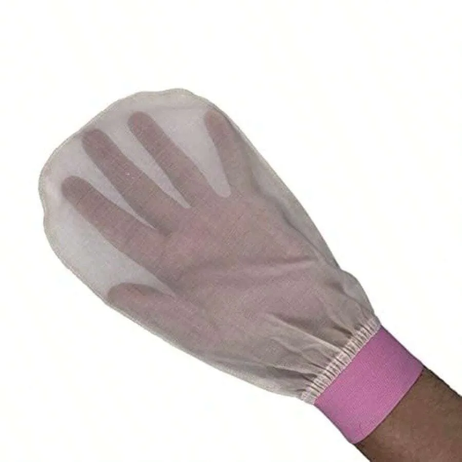 Feel Fine Turkish Exfoliating Mitt - Natural Plant Silk Hammam Kese Glove Men Women Handcrafted Skin Peeling Scrubber, Vegan Sh