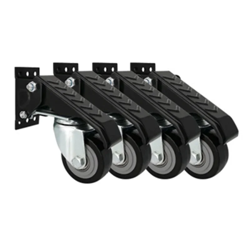 

Workbench Caster Kit Heavy Duty Retractable Casters Workbench Wheels All Steel Construction 2.5Inch
