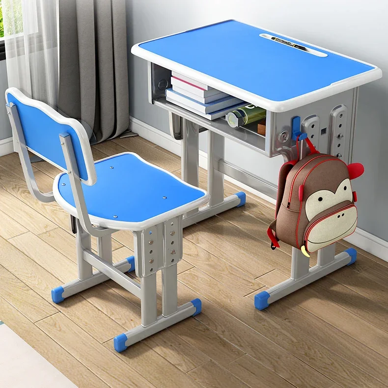 modern school desk and chair classroom furniture height adjustable school desk and chair for primary school