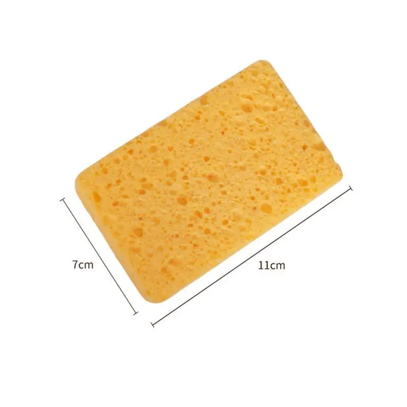 Absorbent Dishwashing Sponge Thickened Wood Pulp Cotton Scouring Pad Reusable Non-Stick Oil for Kitchen Dish Washing