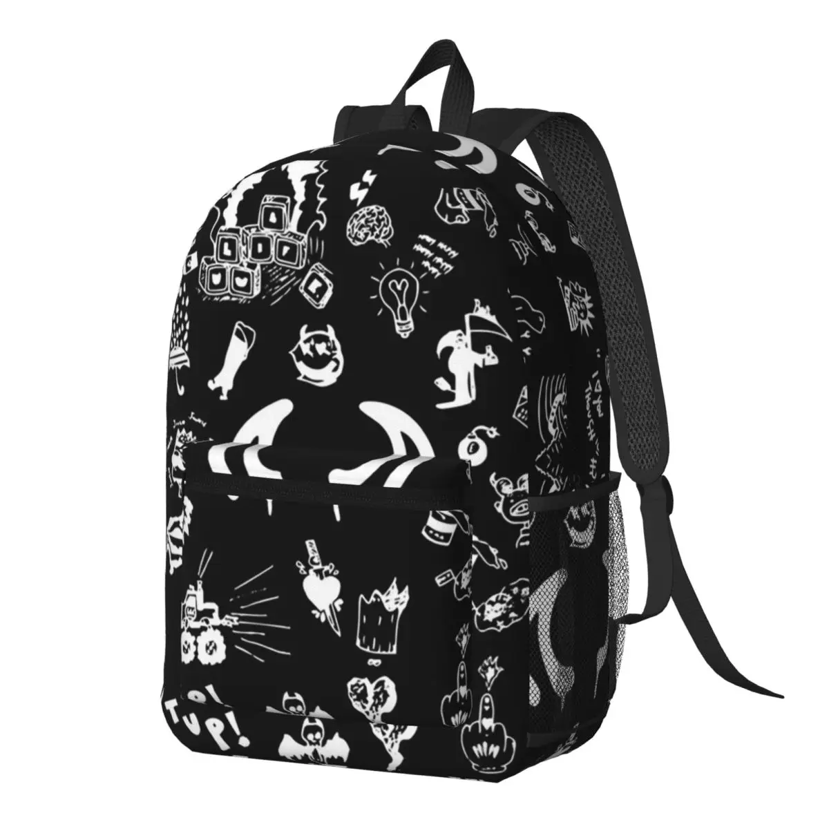 Yungblud Drawings Tattoo Sheet Backpack Daypack Large Capacity Boys Girls BookBag School Bag Shoulder Bags for Men Women