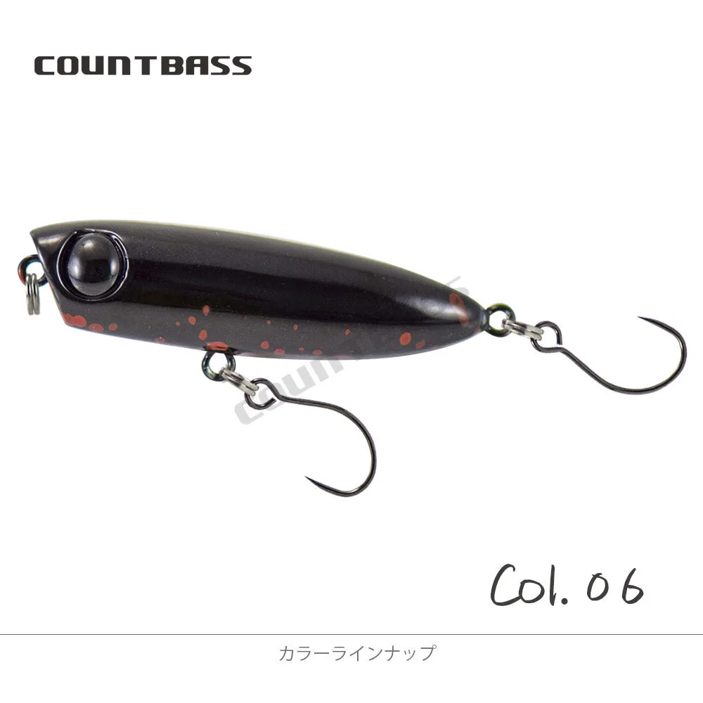COUNTBASS 45mm 1-3/4" 3,2g 1/8 oz. Schwimmender Popper-Köder, Wobbler Topwater Angler's Fishing Lures La Peche Au Leurre Hardbaits – Detail 15