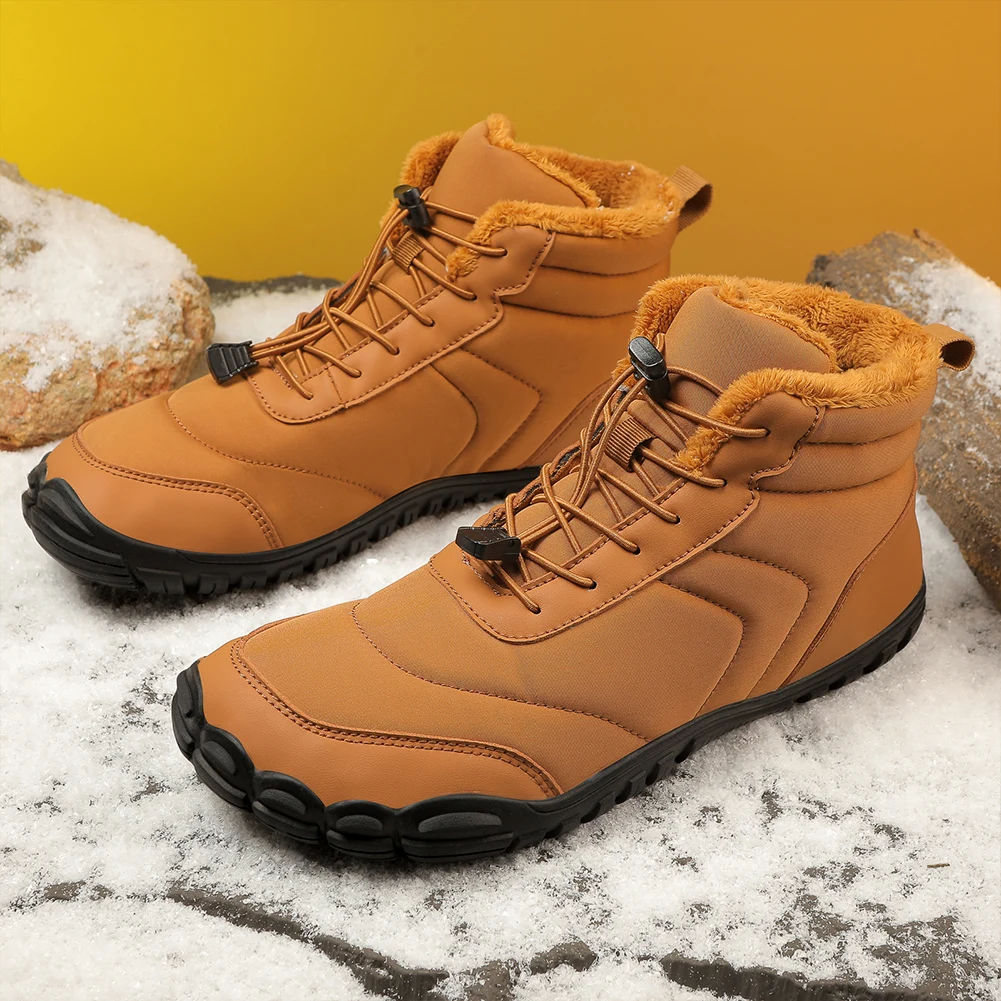 

Winter Snow Boots Cold-Proof Trekking Shoes Waterproof High-Top Booties Anti Slip Lightweight Walking Boots for Outdoor Travel