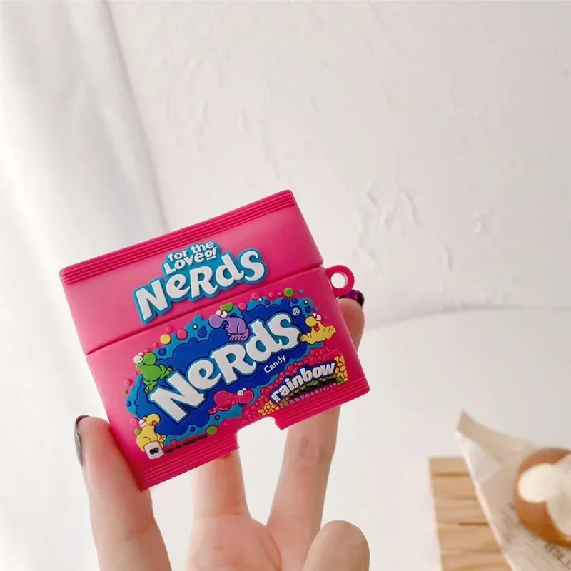 3D сахара Мультяшные яркие наушники чехол для AirPods 2 Чехол чехол для наушников чехол Чехол для AirPod Pro Чехол защитный зарядным устройством