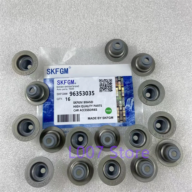 

1Set Valve Stem Oil Seal Kit For Buick L91 Excelle 1.6L Chevrolet Aveo Lanos KALOS Hatchback T200 1.6 LACETTI NO: 96353035