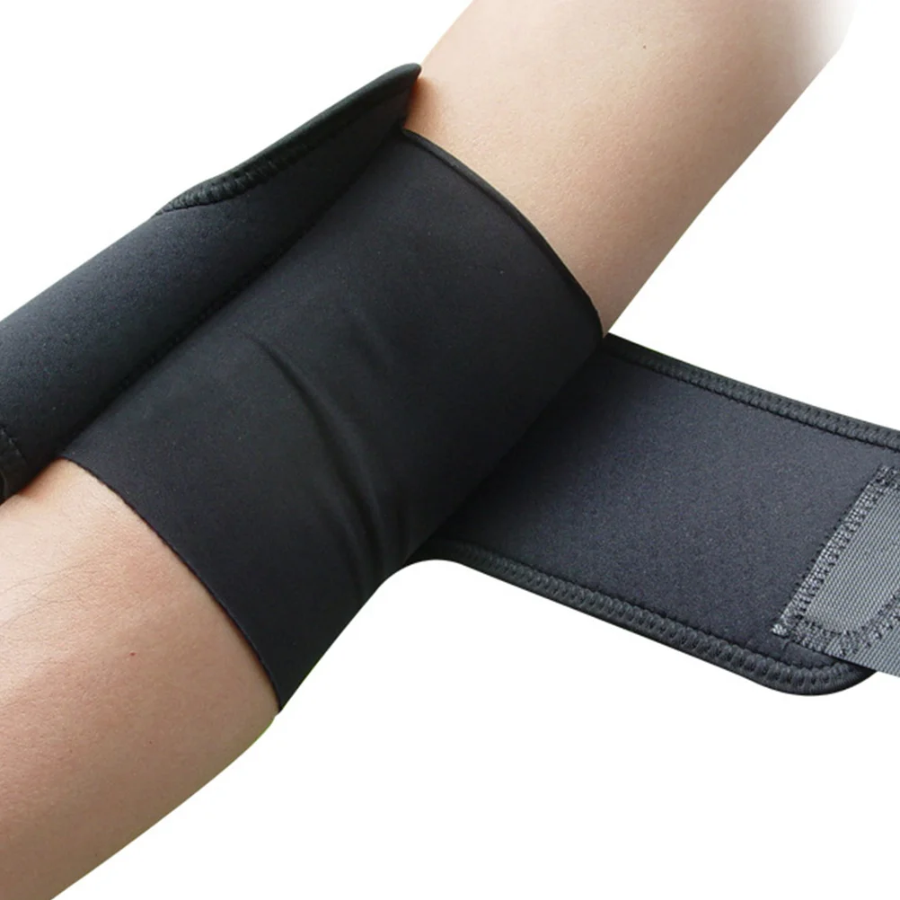 

Adjustable Elbow Brace Black Unisex Support For Pain Relief Tendonitis Recovery Sports Protection Elbow Pad For Badminton