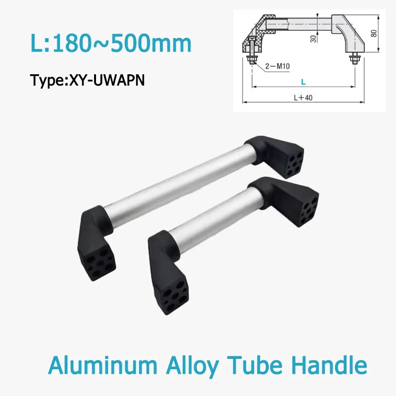 

1pcs180-500mm Hole Spacing Aluminum Alloy Tubular Handle Cabinet Pull Machine Tool Handle Hardware Pulls C--UWAPN200/300/400