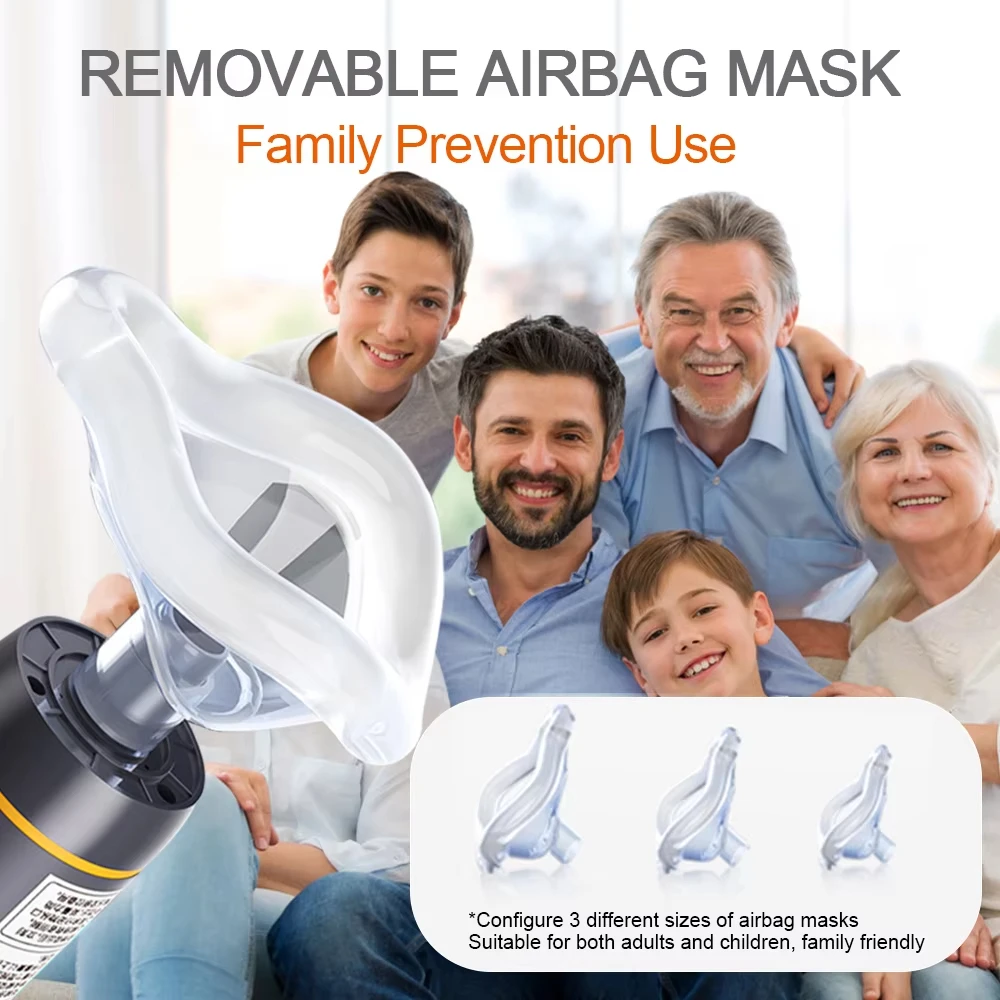 First Aid Automatic Anti Choking Rescue Device for Adults Kids Home Choking Device Emergency Sucker Cpr Machine with 3 Masks