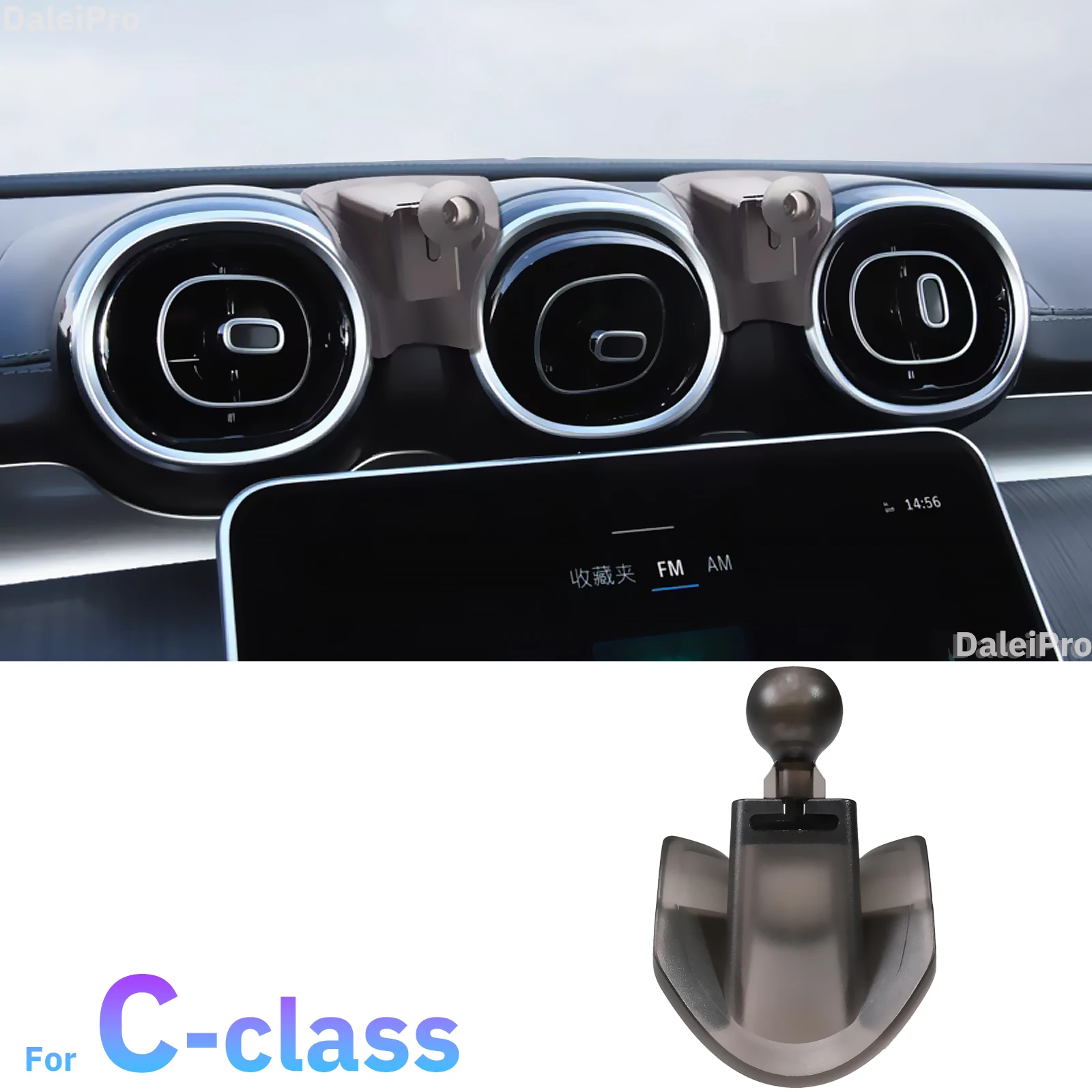 Suporte do telefone do carro para mercedes benz classe c w206 2022 2023 2024 2025 carro de carregamento sem fio magnético magsafe titular carregador c